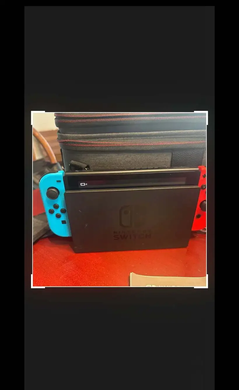Nintendo Switch 32GB Handheld Console - Neon Red/Neon Blue With Case